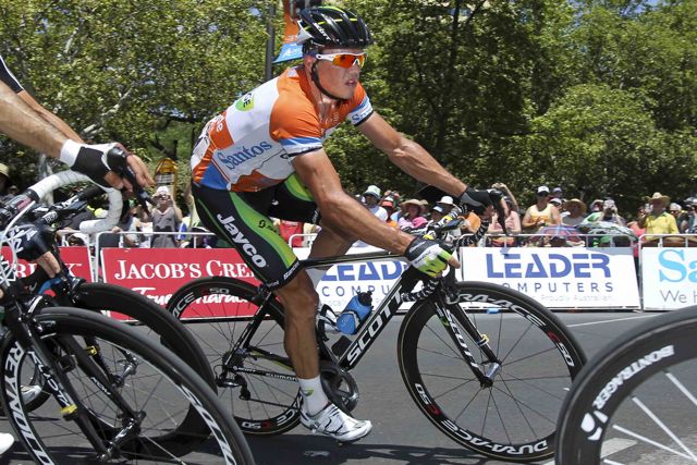Cycling: Tour Down Under 2012 / Stage 6/ Simon GERRANS (Aus) Orange Jersey/ Adelaidel (90 Km)/ TDU / Etape Rit /(c)Tim De Waele
